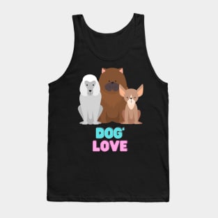 Love dog my family Tank Top